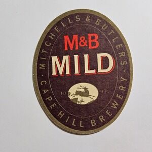 M&B Mild Mitchells Butlers Cape Hill Brewery Beer Coaster‎ Barware Collectible